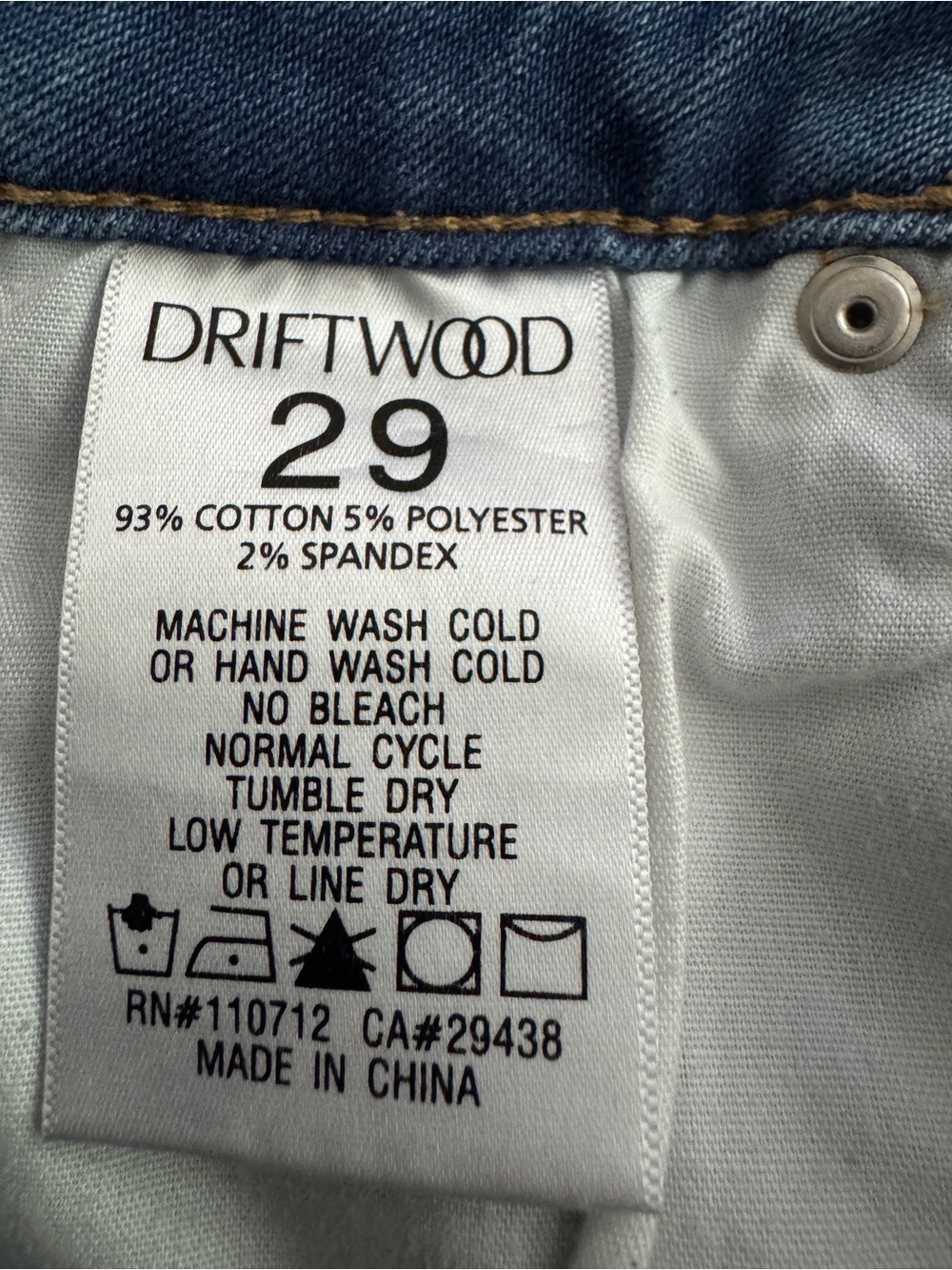Driftwood Lulu Embroidered Cut Off Shorts 29 Frayed Hem Boho Summer - Picture 5 of 7